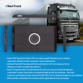 NOU ! Navigatie GPS pentru camioane ,model nou,NaviTruck T9X ,16 GB, ecran de 9 inch,camera DVR FULL HD