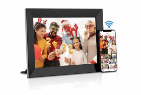 Rama foto digitala WIFI TrendMax RW6083, 10 inch, touchscreen 800x1280 HD IPS, aplicatie Frameo, slot USB, card SD, poze/video, difuzor, negru