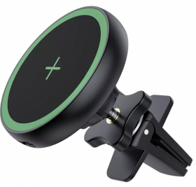 Suport auto TrendMax pentru telefon cu incarcare wireless magnetic,360° Qi Fast Charging 15W MagSafe